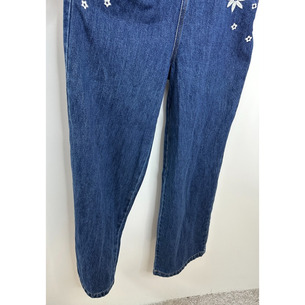 Princess Highway Daisy Days Embroidered Denim Overalls Blue Size 6 *Read - Picture 6 of 13